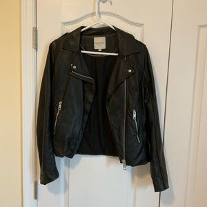 Thread & Supply Pleather Zippered Jacket — size L
